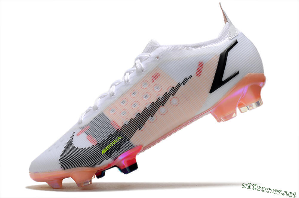 Men's Nike Mercurial Vapor 14 Elite FG Football Boots - White/Pink/Black/Gold 5