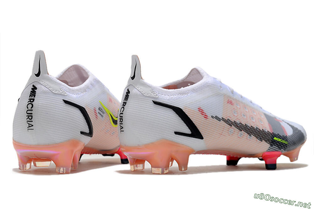 Men's Nike Mercurial Vapor 14 Elite FG Football Boots - White/Pink/Black/Gold 6