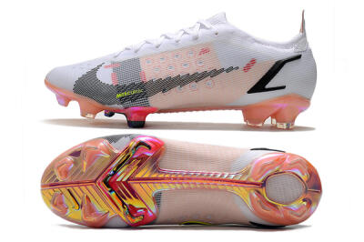Men's Nike Mercurial Vapor 14 Elite FG Football Boots - White/Pink/Black/Gold
