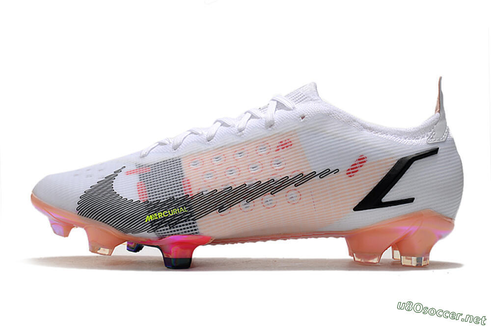 Men's Nike Mercurial Vapor 14 Elite FG Football Boots - White/Pink/Black/Gold 0