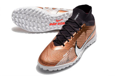 Men's Nike Air Zoom Mercurial Superfly 9 Elite TF Football Shoes - Gold/White/Black