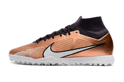 Men's Nike Air Zoom Mercurial Superfly 9 Elite TF Football Shoes - Gold/White/Black
