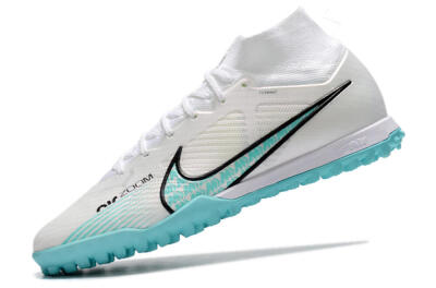 Men's Nike Air Zoom Mercurial Superfly 9 Elite TF Football Shoes - White/Jade/Black