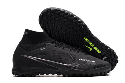 Men's Nike Air Zoom Mercurial Superfly 9 Elite TF Football Shoes - Black/White/Yellow