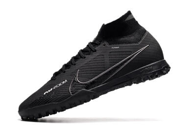 Men's Nike Air Zoom Mercurial Superfly 9 Elite TF Football Shoes - Black/White/Yellow