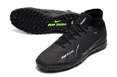Men's Nike Air Zoom Mercurial Superfly 9 Elite TF Football Shoes - Black/White/Yellow