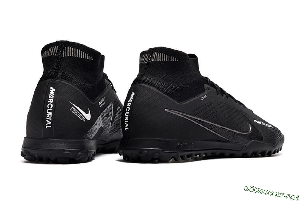 Men's Nike Air Zoom Mercurial Superfly 9 Elite TF Football Shoes - Black/White/Yellow 6