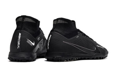 Men's Nike Air Zoom Mercurial Superfly 9 Elite TF Football Shoes - Black/White/Yellow