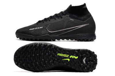 Men's Nike Air Zoom Mercurial Superfly 9 Elite TF Football Shoes - Black/White/Yellow