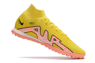 Men's Nike Air Zoom Mercurial Superfly 9 Elite TF Football Shoes - Yellow/Pink/Black