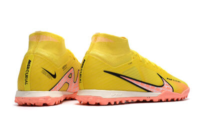Men's Nike Air Zoom Mercurial Superfly 9 Elite TF Football Shoes - Yellow/Pink/Black