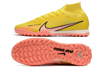 Men's Nike Air Zoom Mercurial Superfly 9 Elite TF Football Shoes - Yellow/Pink/Black