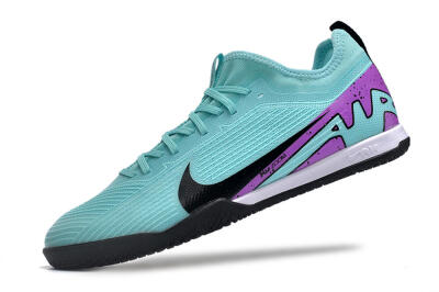 Men's Nike Air Zoom Mercurial Vapor 15 Pro IC Football Shoes - Jade/Black/Purple