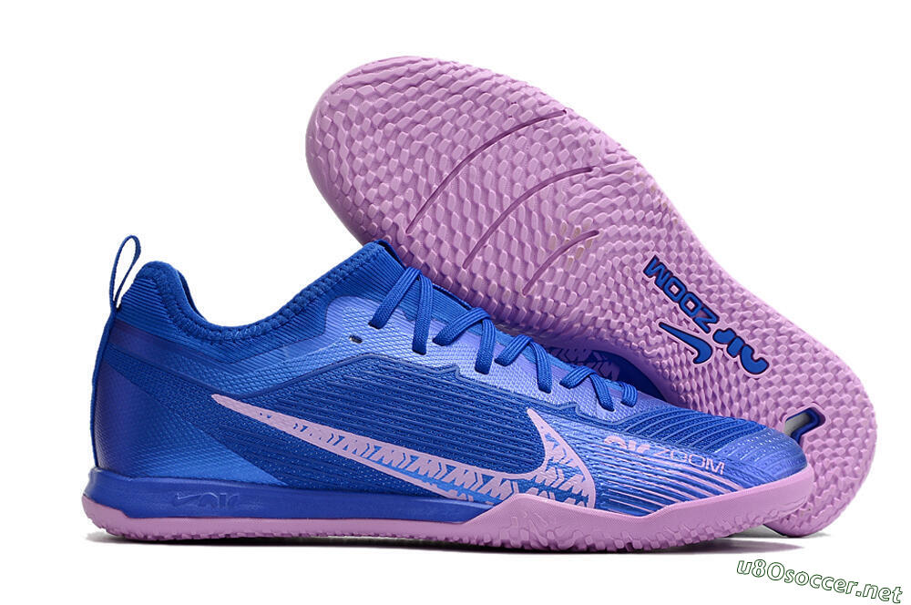 Men's Nike Air Zoom Mercurial Vapor 15 Pro IC Football Shoes - Blue/Pink 2