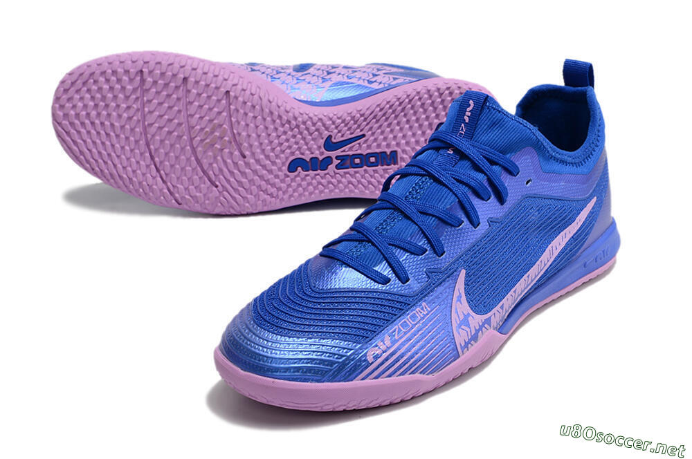 Men's Nike Air Zoom Mercurial Vapor 15 Pro IC Football Shoes - Blue/Pink 3