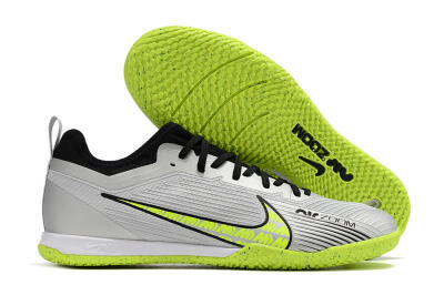 Men's Nike Air Zoom Mercurial Vapor 15 Pro IC Football Shoes - Silver/Yellow/Black