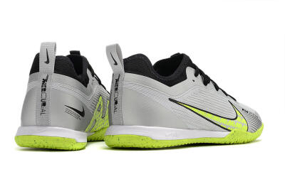 Men's Nike Air Zoom Mercurial Vapor 15 Pro IC Football Shoes - Silver/Yellow/Black