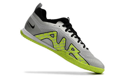 Men's Nike Air Zoom Mercurial Vapor 15 Pro IC Football Shoes - Silver/Yellow/Black