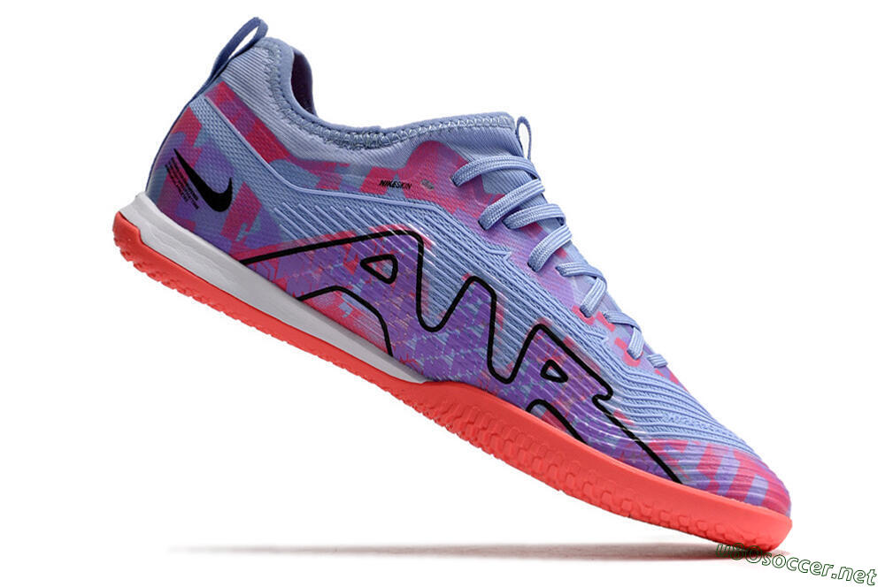 Men's Nike Air Zoom Mercurial Vapor 15 Pro IC Football Shoes - Blue/Purple/Red 4