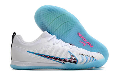 Men's Nike Air Zoom Mercurial Vapor 15 Pro IC Football Shoes - White/Blue/Pink