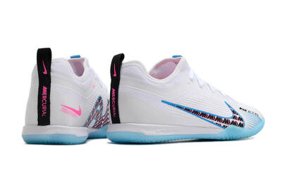 Men's Nike Air Zoom Mercurial Vapor 15 Pro IC Football Shoes - White/Blue/Pink