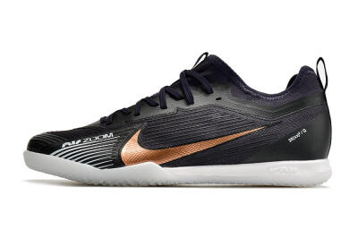 Men's Nike Air Zoom Mercurial Vapor 15 Pro IC Football Shoes - Black/Gold/White