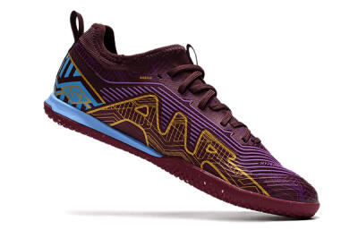 Men's Nike Air Zoom Mercurial Vapor 15 Pro IC Football Shoes - Red/Purple/Gold/Blue