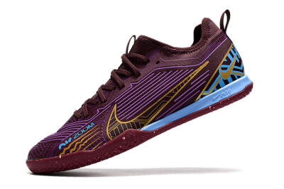 Men's Nike Air Zoom Mercurial Vapor 15 Pro IC Football Shoes - Red/Purple/Gold/Blue