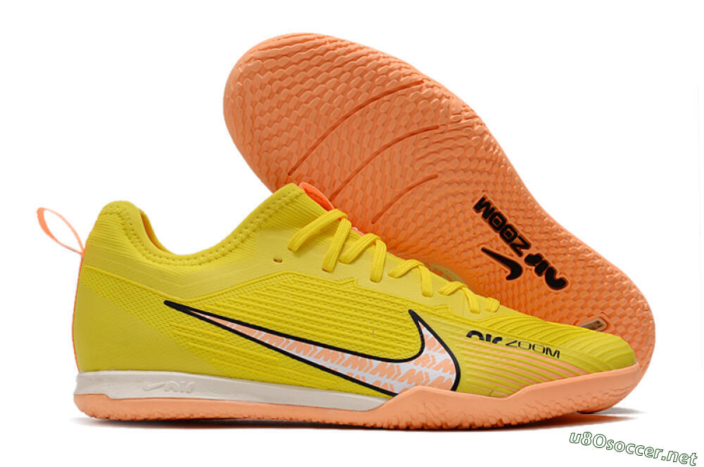 Men's Nike Air Zoom Mercurial Vapor 15 Pro IC Football Shoes - Yellow/Pink/Black 2