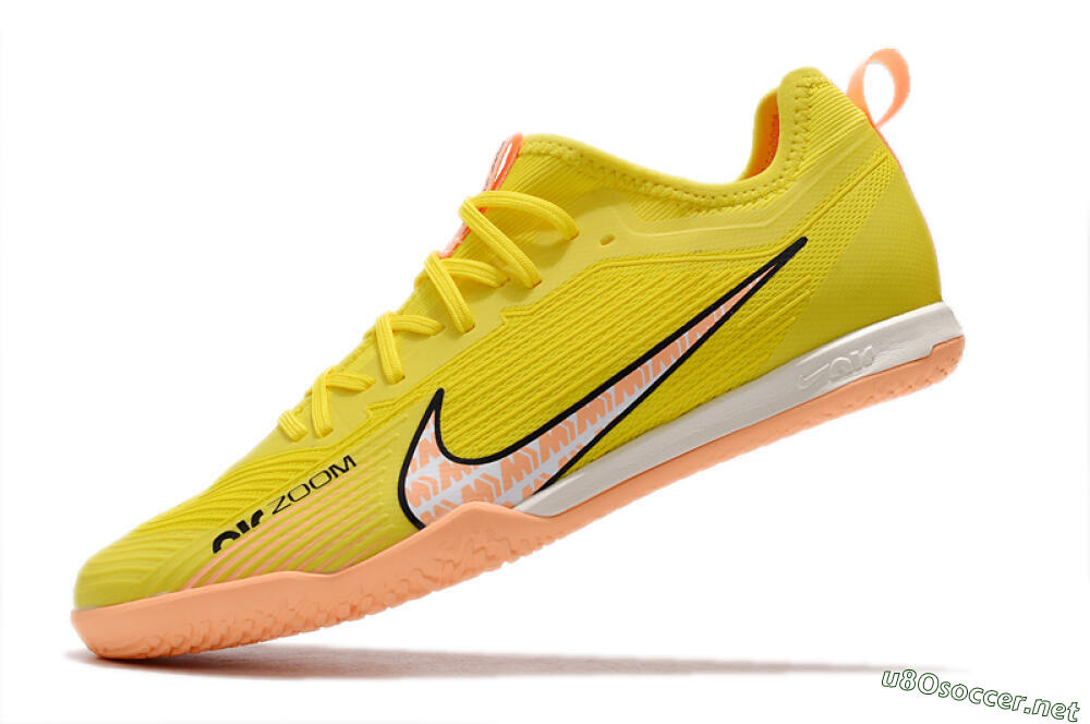 Men's Nike Air Zoom Mercurial Vapor 15 Pro IC Football Shoes - Yellow/Pink/Black 5