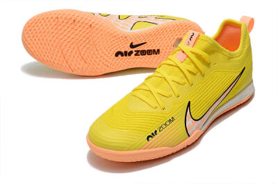 Men's Nike Air Zoom Mercurial Vapor 15 Pro IC Football Shoes - Yellow/Pink/Black