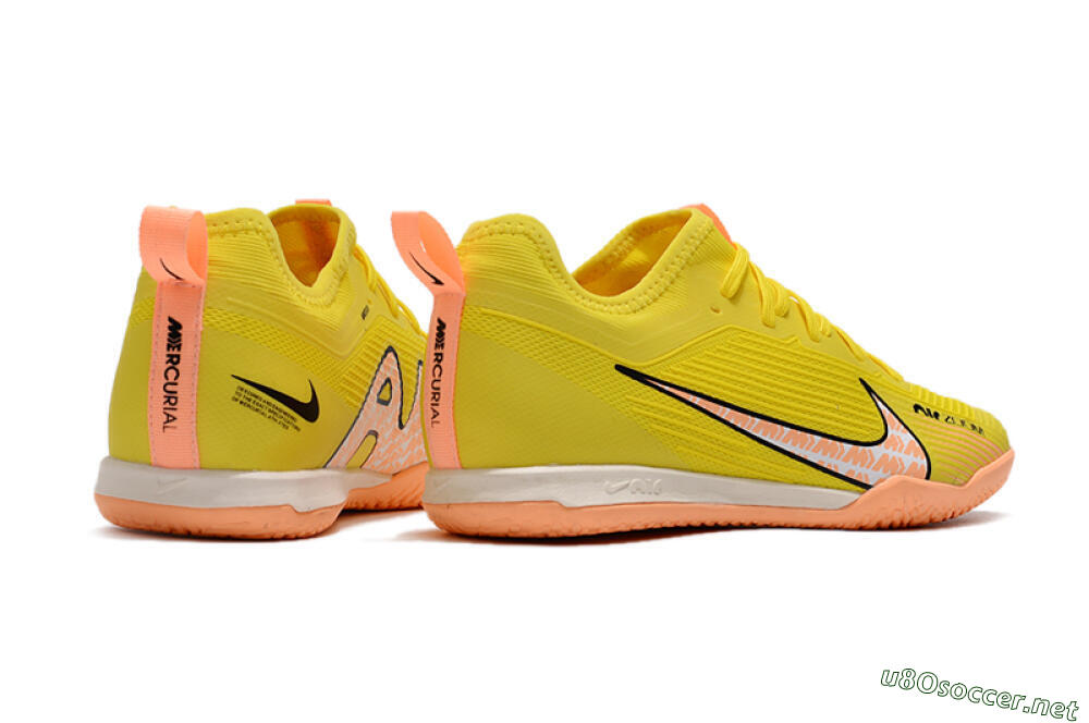 Men's Nike Air Zoom Mercurial Vapor 15 Pro IC Football Shoes - Yellow/Pink/Black 6