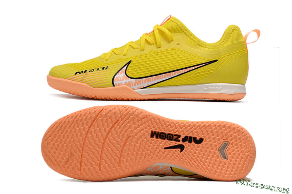 Men's Nike Air Zoom Mercurial Vapor 15 Pro IC Football Shoes - Yellow/Pink/Black 1