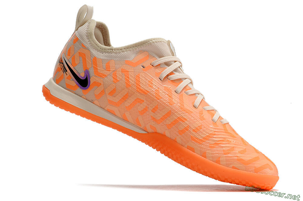 Men's Nike Air Zoom Mercurial Vapor 15 Pro IC Football Shoes - Orange/Purple/Black 4