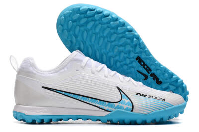 Men's Nike Air Zoom Mercurial Vapor 15 Pro TF Football Shoes - White/Blue/Black