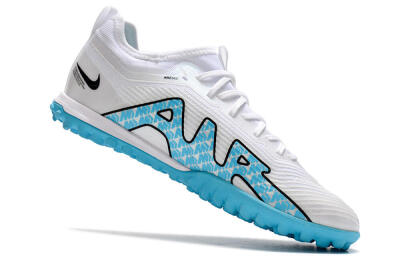 Men's Nike Air Zoom Mercurial Vapor 15 Pro TF Football Shoes - White/Blue/Black