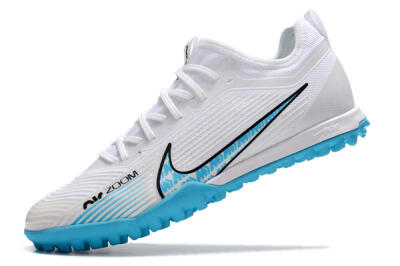 Men's Nike Air Zoom Mercurial Vapor 15 Pro TF Football Shoes - White/Blue/Black