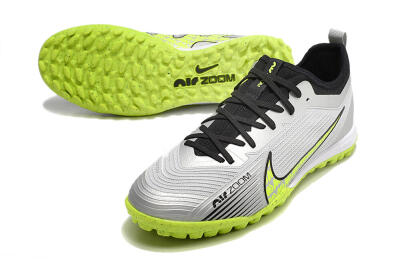 Men's Nike Air Zoom Mercurial Vapor 15 Pro TF Football Shoes - Silver/Yellow/Black
