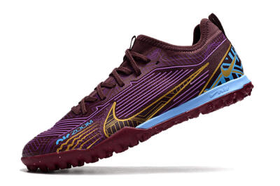 Men's Nike Air Zoom Mercurial Vapor 15 Pro TF Football Shoes - Red/Purple/Gold/Blue
