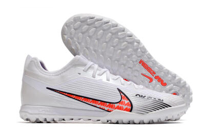 Men's Nike Air Zoom Mercurial Vapor 15 Pro TF Football Shoes - White/Black/Red