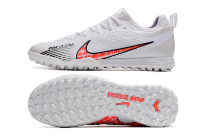 Men's Nike Air Zoom Mercurial Vapor 15 Pro TF Football Shoes - White/Black/Red