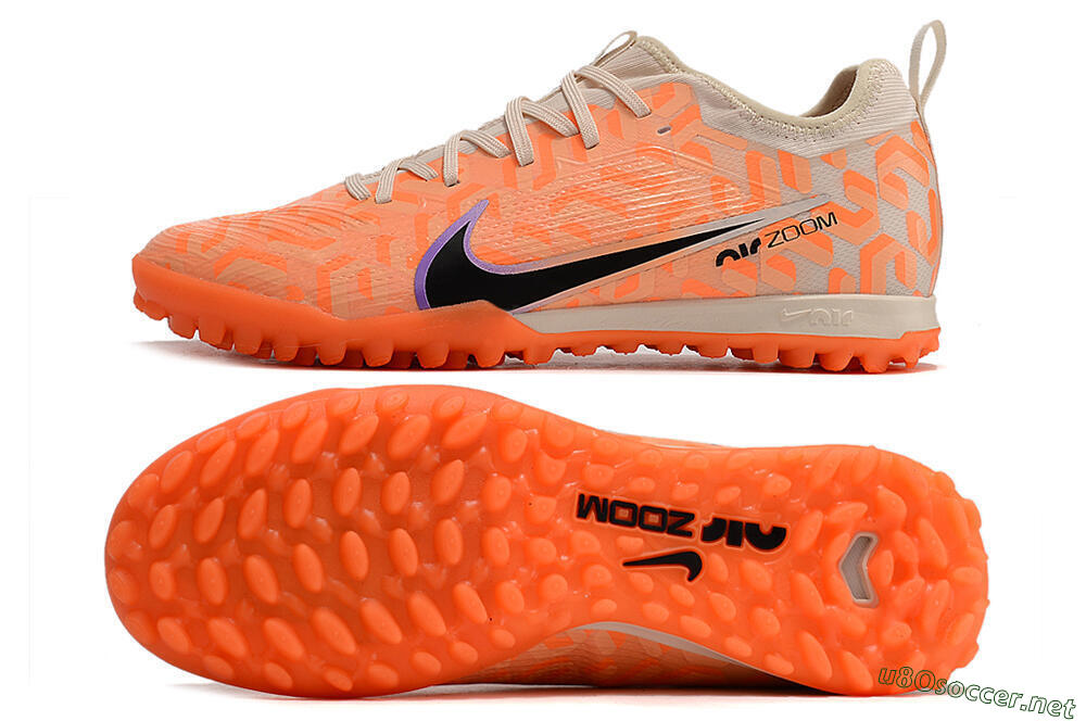 Men's Nike Air Zoom Mercurial Vapor 15 Pro TF Football Shoes - Orange/Purple/Black 1