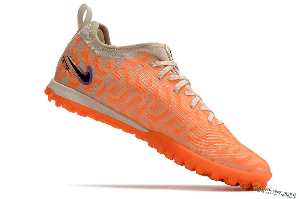 Men's Nike Air Zoom Mercurial Vapor 15 Pro TF Football Shoes - Orange/Purple/Black 4