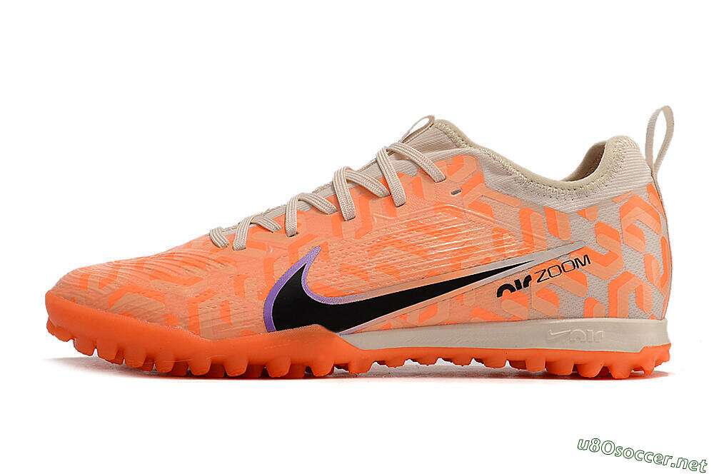 Men's Nike Air Zoom Mercurial Vapor 15 Pro TF Football Shoes - Orange/Purple/Black 0