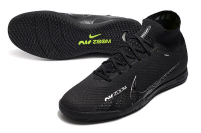 Men's Nike Air Zoom Mercurial Superfly 9 Elite IC Football Shoes - Black/White/Yellow