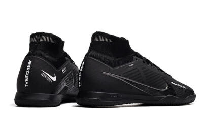 Men's Nike Air Zoom Mercurial Superfly 9 Elite IC Football Shoes - Black/White/Yellow