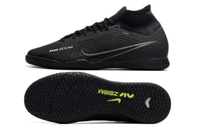 Men's Nike Air Zoom Mercurial Superfly 9 Elite IC Football Shoes - Black/White/Yellow