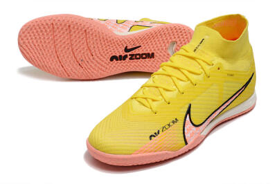 Men's Nike Air Zoom Mercurial Superfly 9 Elite IC Football Shoes - Yellow/Pink/Black