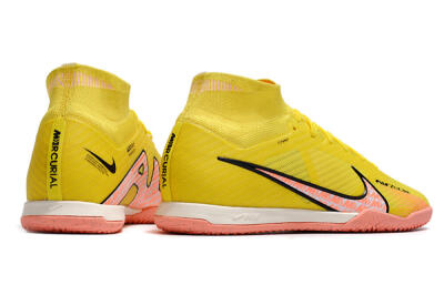 Men's Nike Air Zoom Mercurial Superfly 9 Elite IC Football Shoes - Yellow/Pink/Black