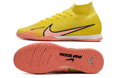 Men's Nike Air Zoom Mercurial Superfly 9 Elite IC Football Shoes - Yellow/Pink/Black